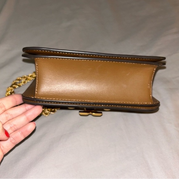 Tory Burch Chocolate Brown Crossbody Bag with Gold Accent - Picture 4 of 10